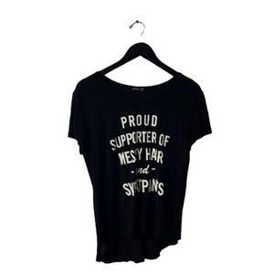 Proud Supporter of Messy Hair and Sweatpants Graphic Tee Shirt Statement Tee M/L